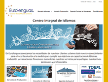 Tablet Screenshot of eurolenguas.com